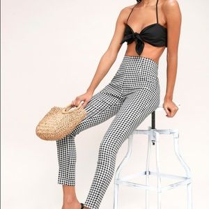Lulus Gingham Pants